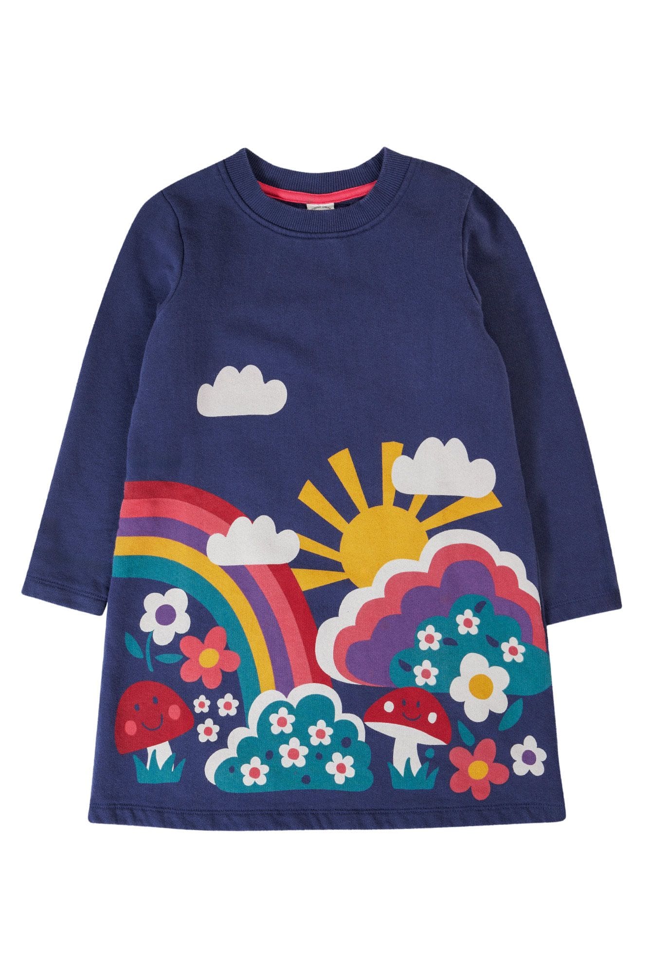 Frugi, Kari Dress, Navy / Rainbow