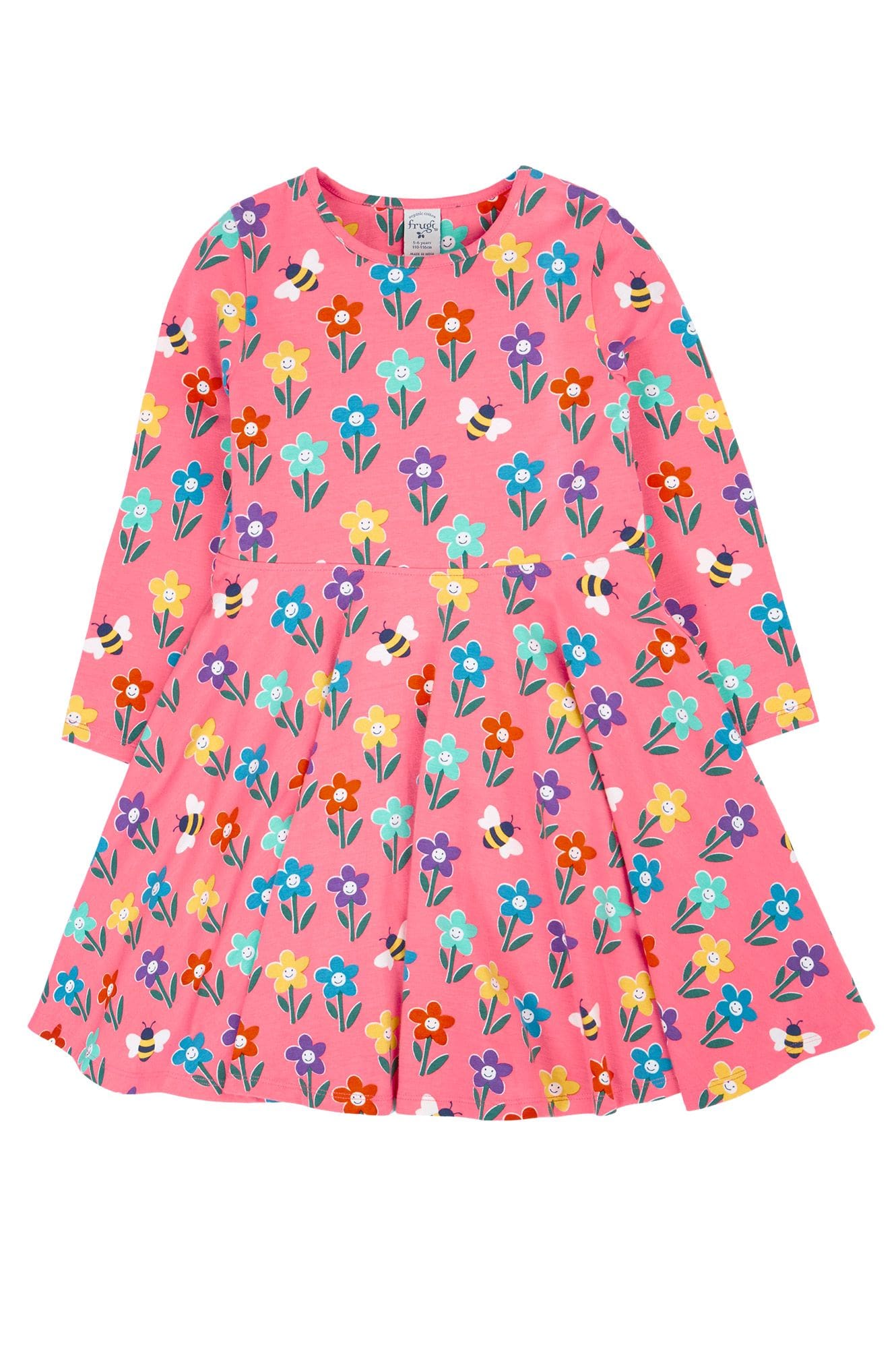 Frugi, Sofia Skater Dress, Tulip Fun Flowers